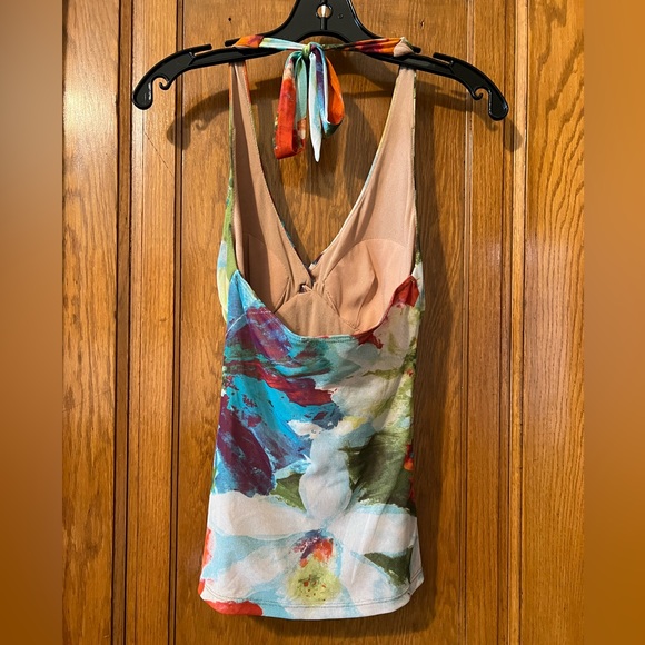 Cache Y2K Boho Chic Vintage Multicolor Halter Top Size Small - Picture 3 of 6